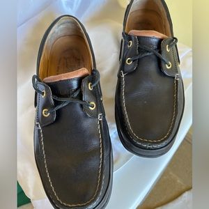 Men’s black Sperry